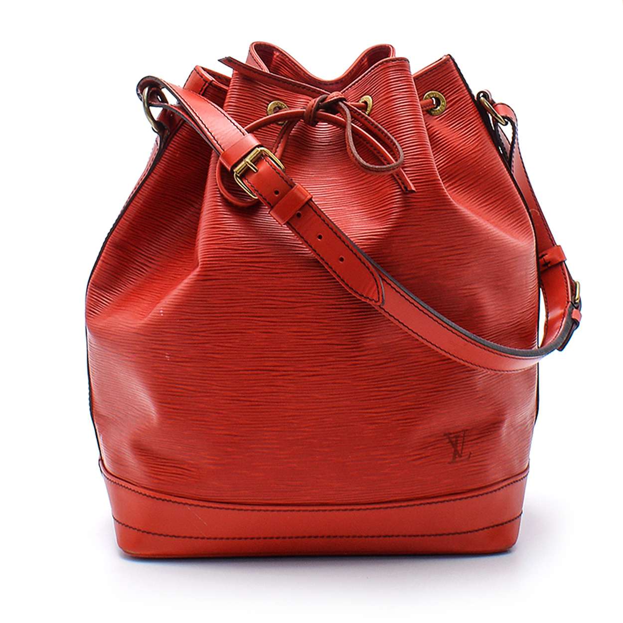 Louis Vuitton - Red Epi Leather Noe Bucket Bag
